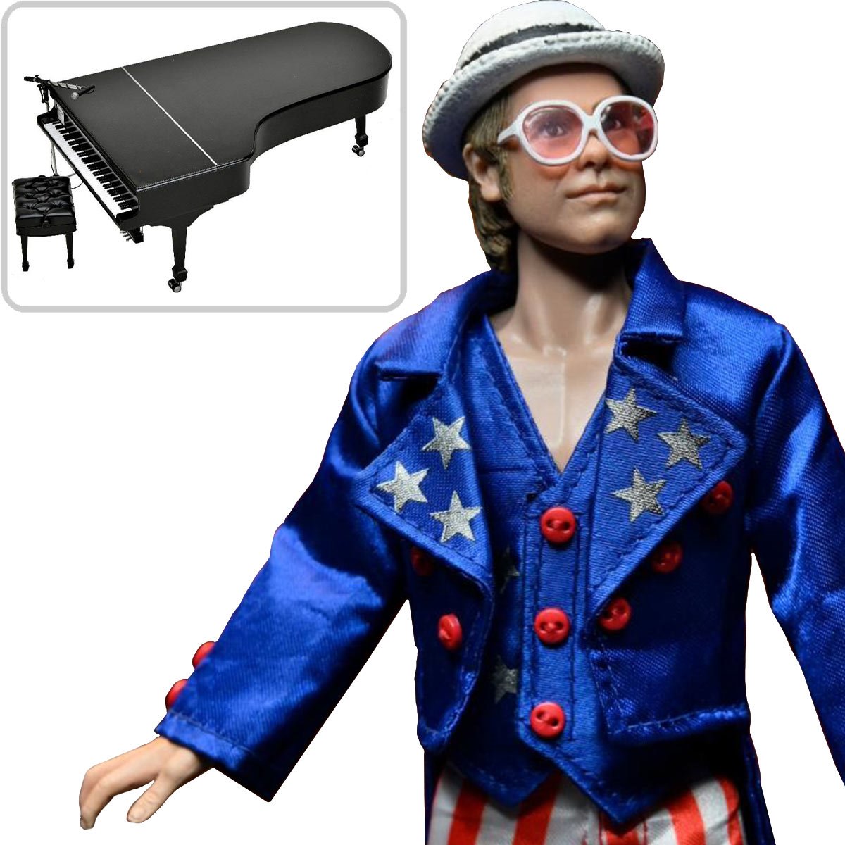 NECA Elton John (Live 1976) Clothed Figure NECA